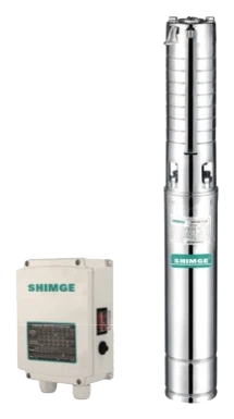 Pompe SHIMGE 4SS(m), pompe de forage immergée 4" tout inox