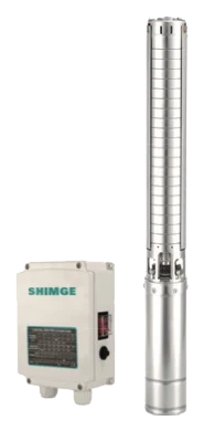 Pompe SHIMGE 4TYS, pompe de forage solaire 4" tout inox